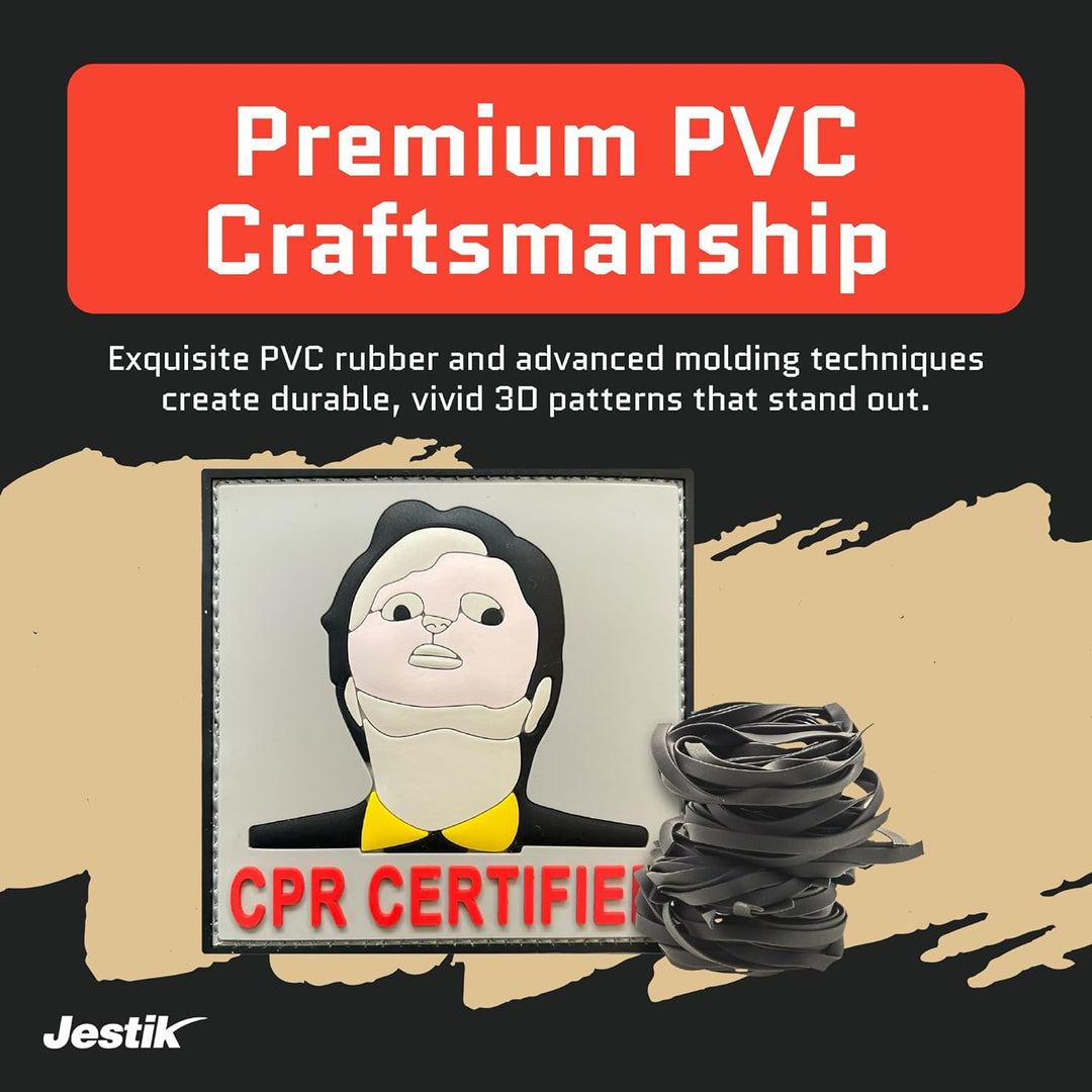 Jestik CPR Certified PVC Morale Patch - CPR Certified