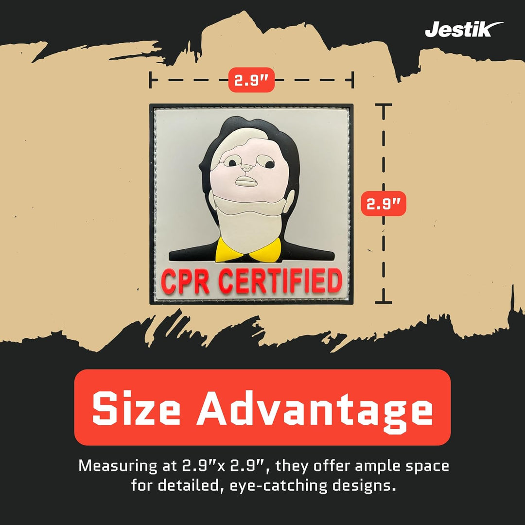 Jestik CPR Certified PVC Morale Patch - CPR Certified