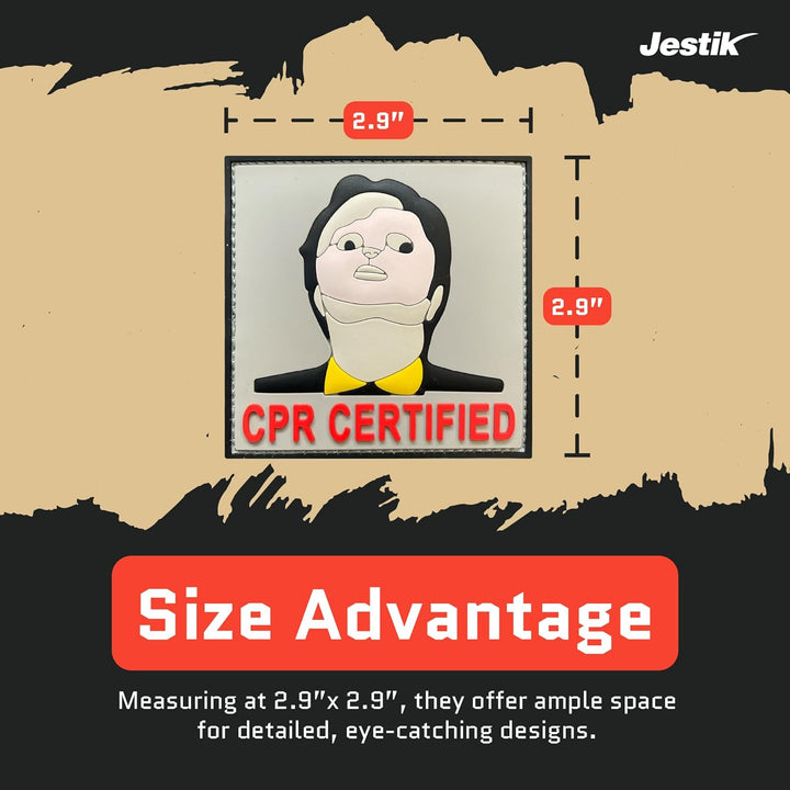 Jestik CPR Certified PVC Morale Patch - CPR Certified