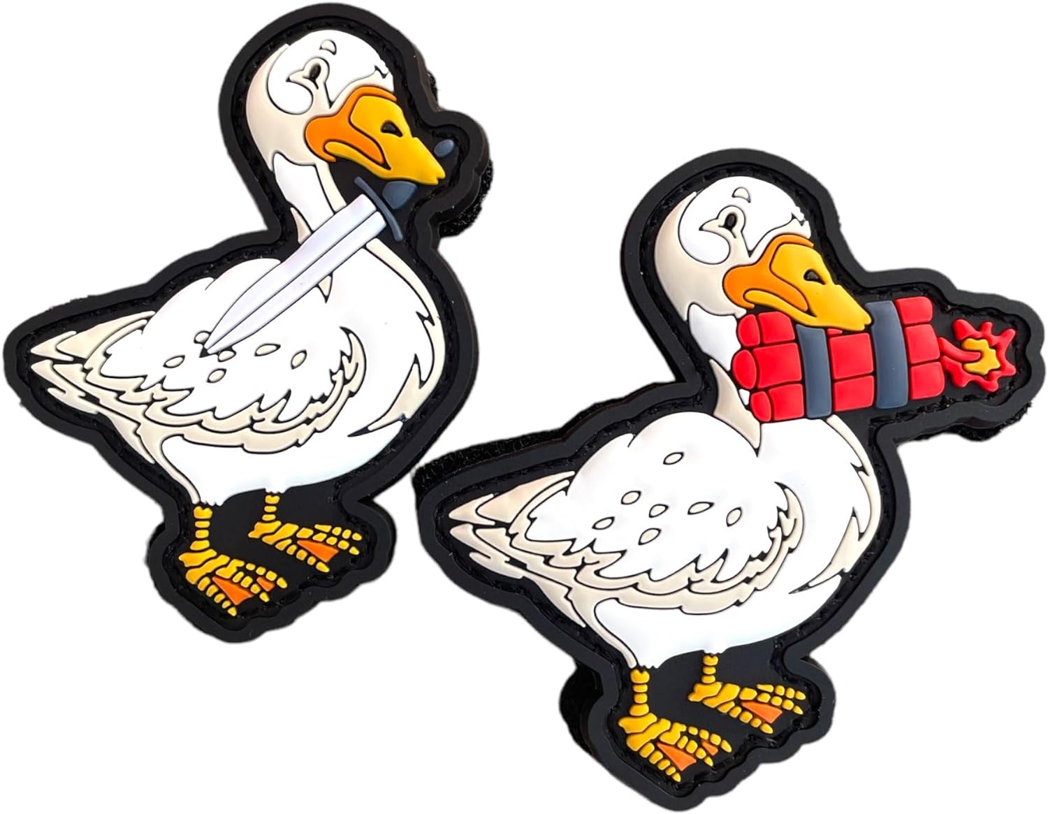 Jestik Two Cute Ducks Funny PVC Morale Patch - Duck Explosives