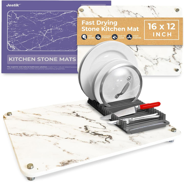 Jestik Stone Drying Mat for Kitchen Counter