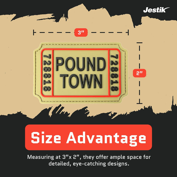 Jestik Pound Town PVC Morale Patch -  Pound_Town-FBA