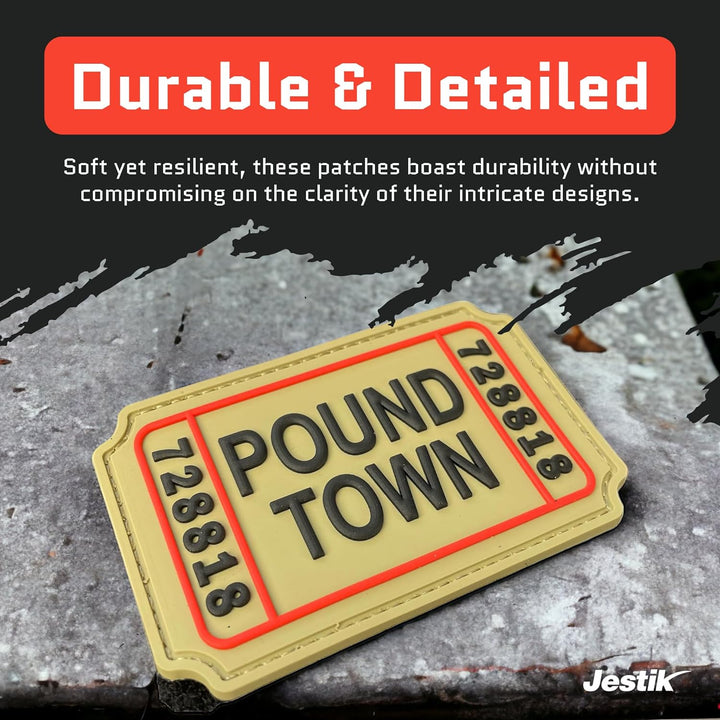 Jestik Pound Town PVC Morale Patch -  Pound_Town-FBA