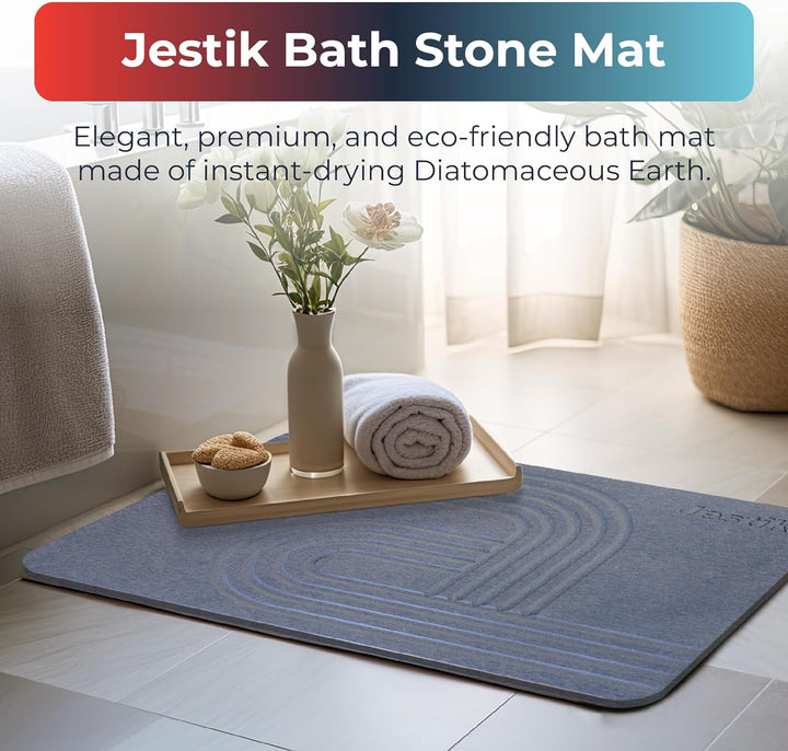 Jestik Earth Stone Bath Mat - BSM-DG01