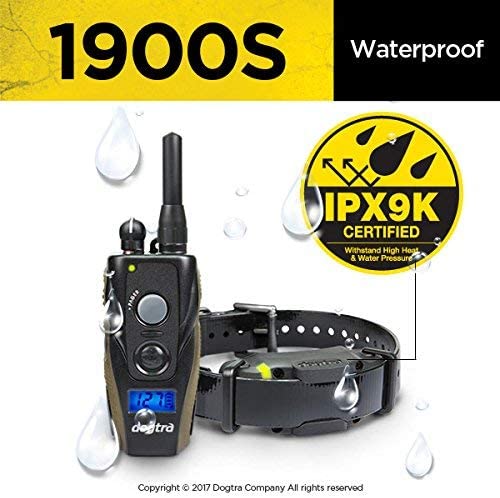 Dogtra 1900S Remote Dog Training Collar - 3/4 Mile Range, Rechargeable, Waterproof - Plus 1 iClick Training Card, Jestik Click Trainer - Value Bundle