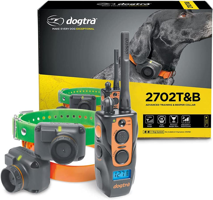 Dogtra 2700T&B Series Long Range 1-Mile Training & Beeper Remote Dog Training E-Collar for Upland Gun Dogs