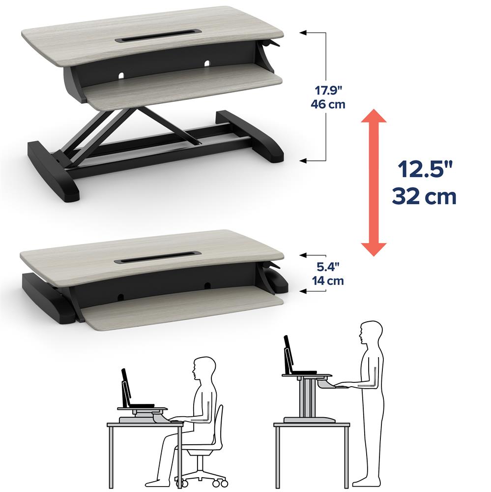 Ergotron WorkFit-Z Mini - standing desk converter - 33-458-917