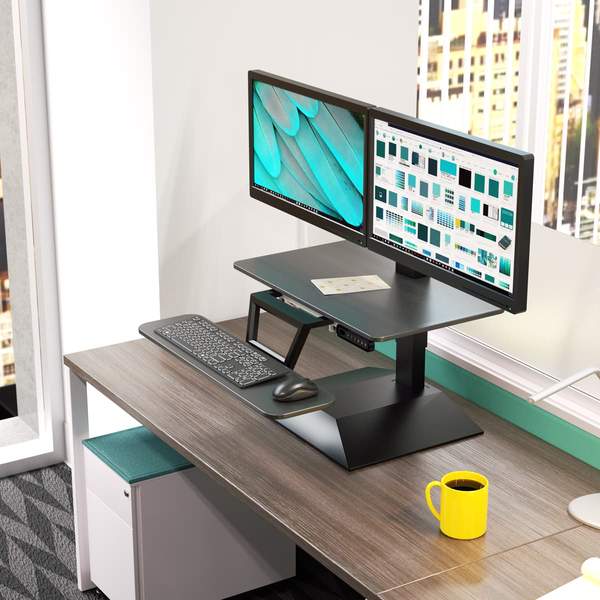 Workrite Solace Electric Standing Desk Converter