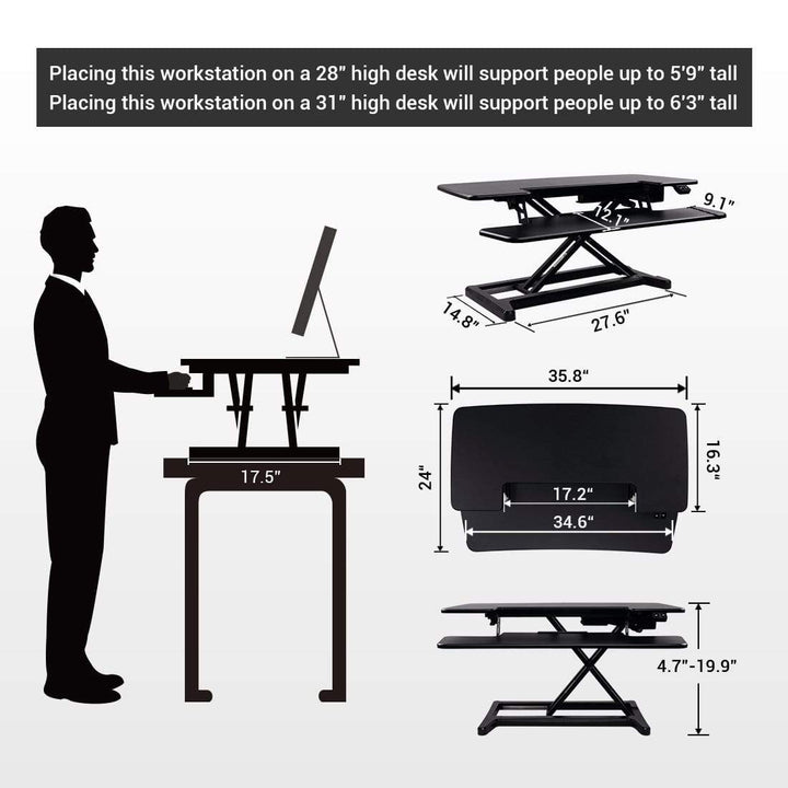 FlexiSpot Desk Riser FlexiSpot Motorized Electric Standing Desk EM7MB - 36"