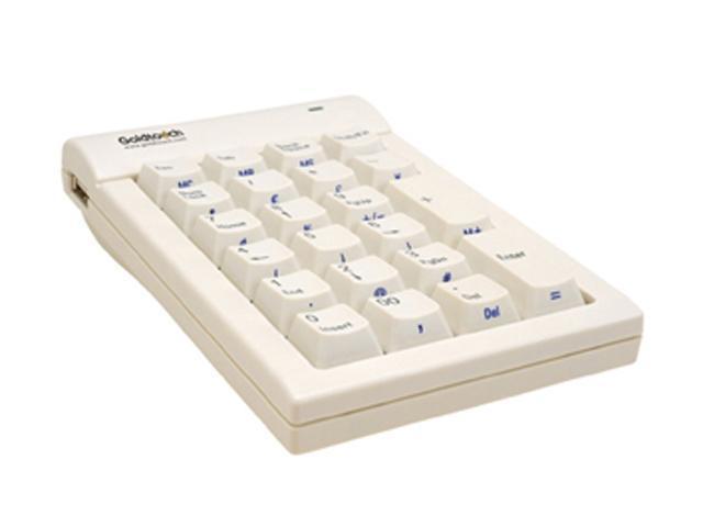 goldtouch Numeric Keypad White Goldtouch PC USB Numeric Keypad