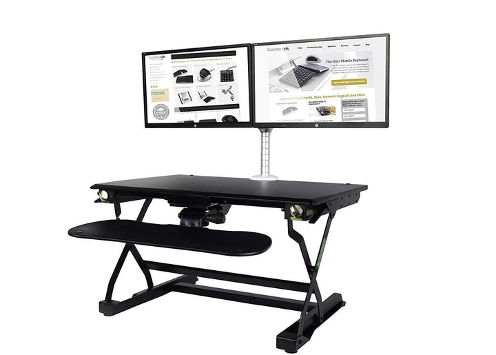 Goldtouch Sit-Stand Desktop Goldtouch EasyLift Pro Sit/Stand Desk W/Integrated Adjustable Keyboard Tray