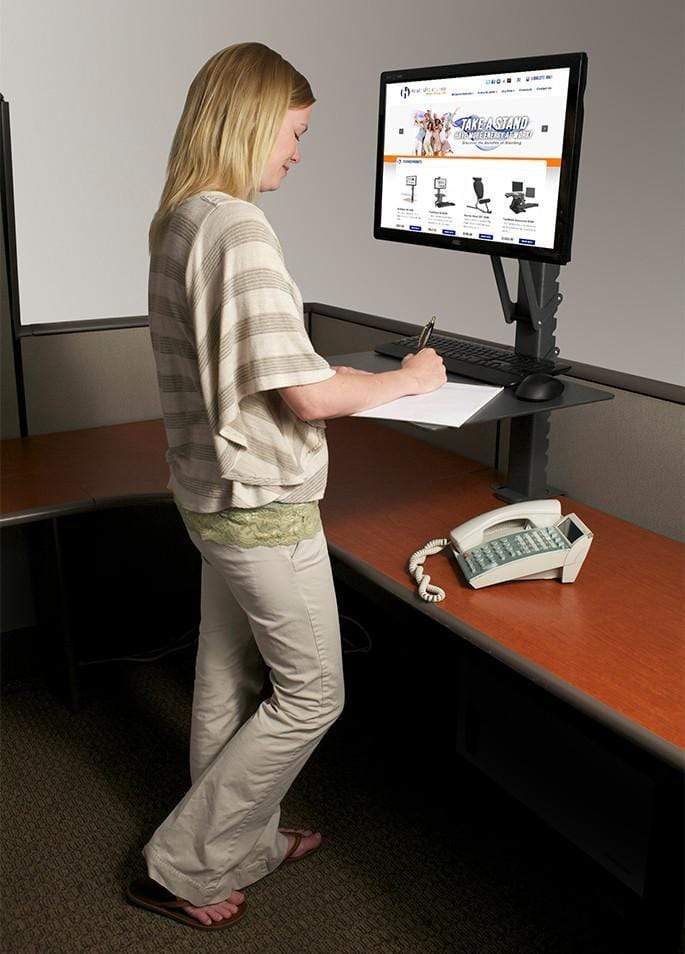 HealthPostures Assisted Lift Standing Desks HealthPostures 6400 askMate EZ Computer Station