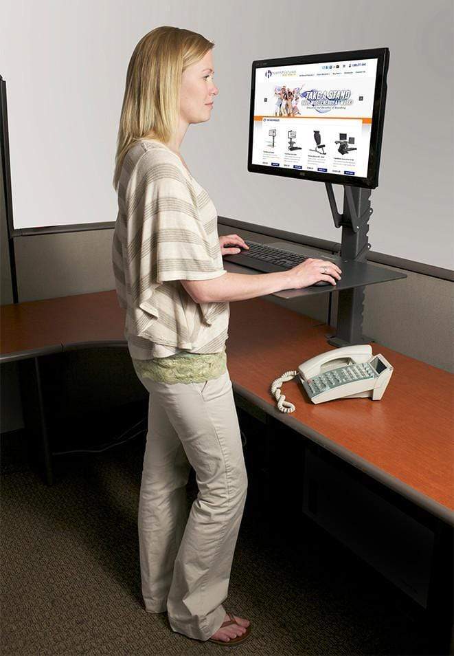 HealthPostures Assisted Lift Standing Desks HealthPostures 6400 askMate EZ Computer Station