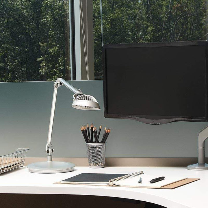 Humanscale Computer Lamp Desktop Base / White Humanscale Element Vision Task Light