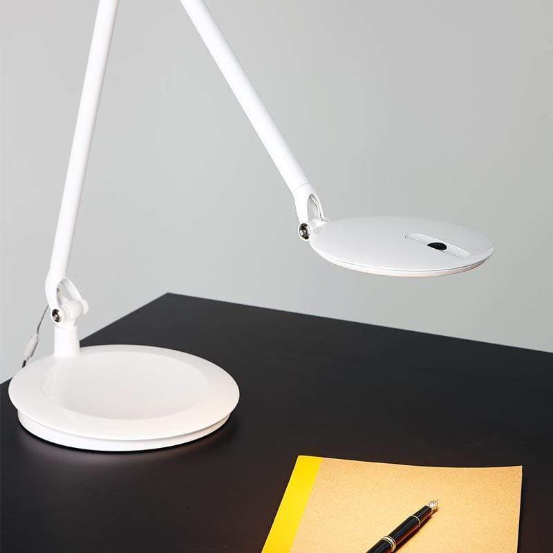 Humanscale Desk Lamp Desktop Base / White Humanscale Element Disc Task Light