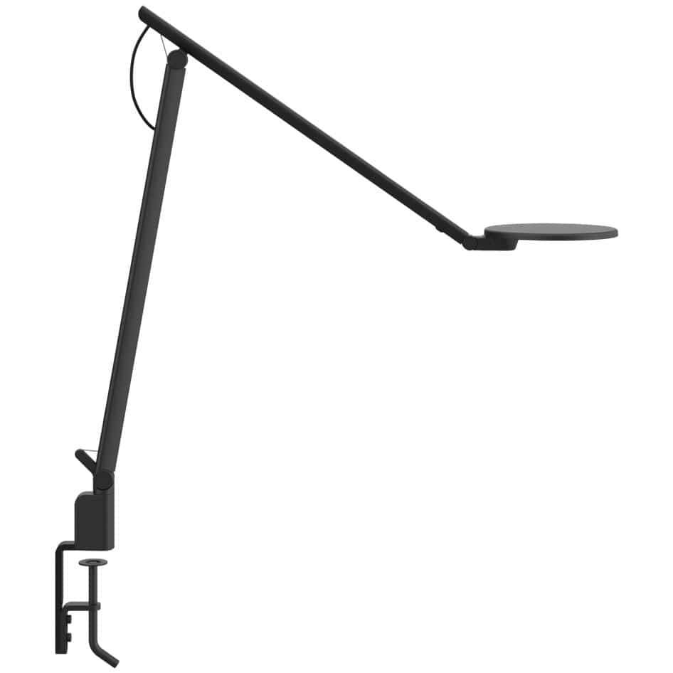 Humanscale Lighting Nova Task Light Extended Arms / Clamp Base / Jet Black Humanscale NOVA TASK LIGHT