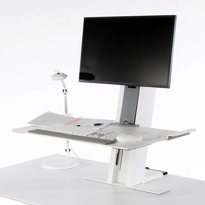 Humanscale Monitor Sit/Stand FREESTANDING BASE / Black Humanscale Quickstand Sit to Stand Workstation