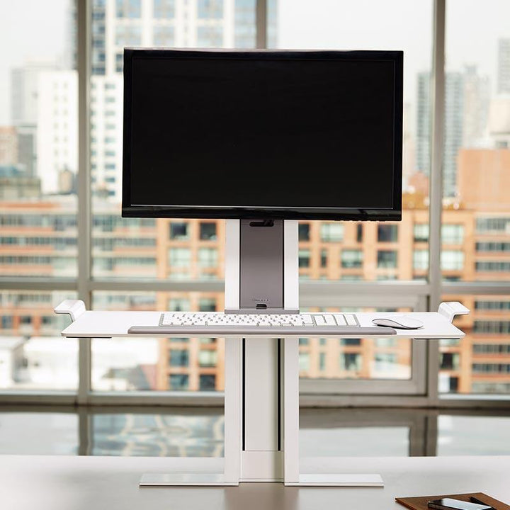 Humanscale Monitor Sit/Stand FREESTANDING BASE / Black Humanscale Quickstand Sit to Stand Workstation