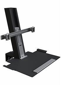 Humanscale Monitor Sit/Stand FREESTANDING BASE / Black Humanscale Quickstand Sit to Stand Workstation