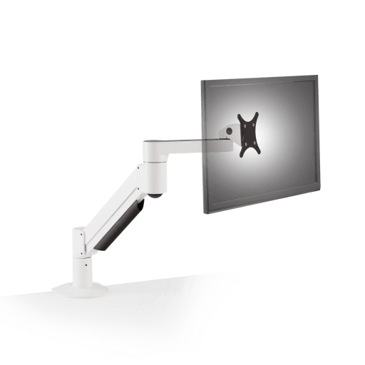 Innovative Monitor Arm Flat White / 2 – 13 lb monitor Innovative 7500 Heavy Duty Deluxe Single Monitor Arm