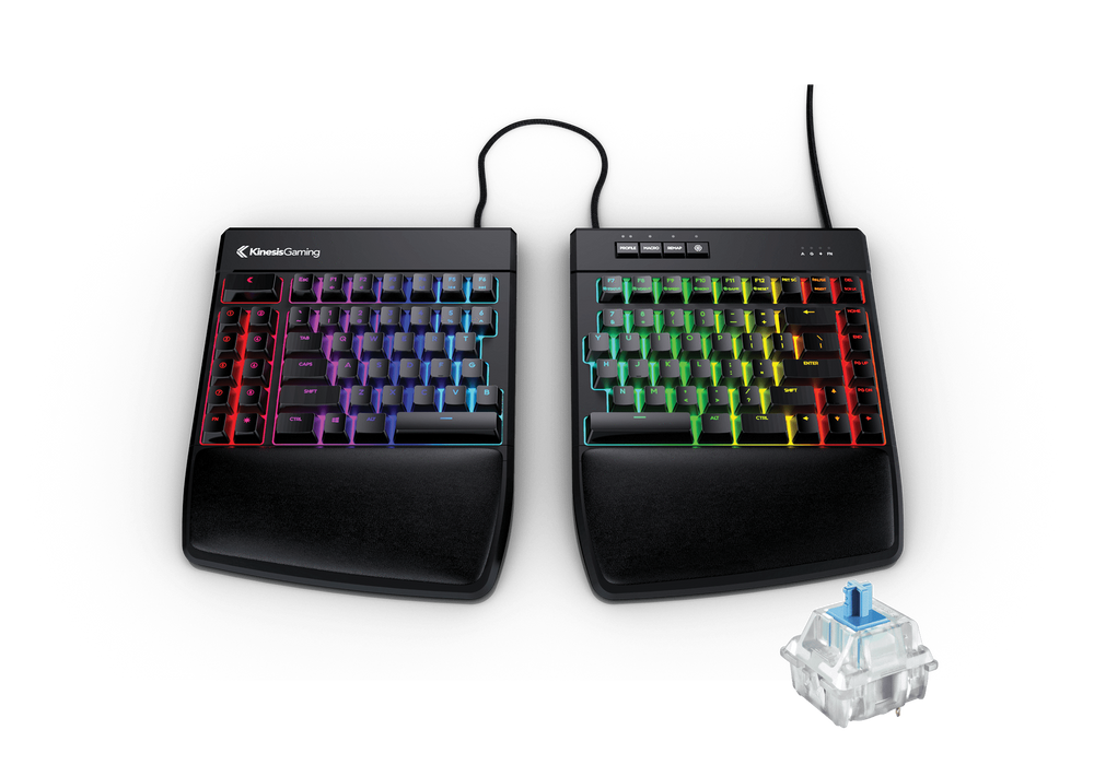 Kinesis Keyboard Kinesis Freestyle Edge RGB Gaming Split Keyboard