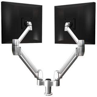 SpaceCo Dual Monitor Arm VESA / BOLT THROUGH / PLATINUM SpaceCo SpaceArm Sit-Stand Double Arm