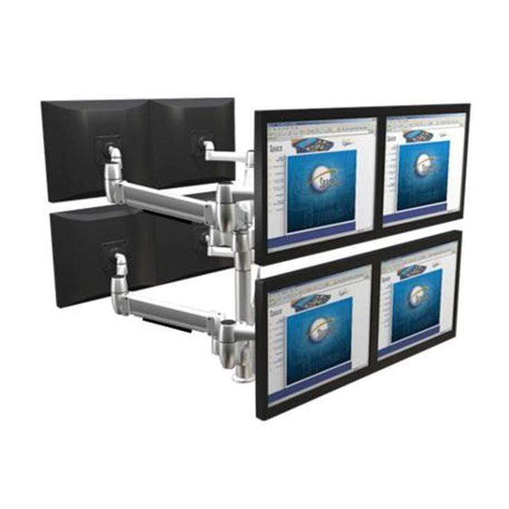 SpaceCo Quad Monitor Arm VESA / PLATINUM SpaceCo SpaceArm Quad Two-Tier Arm