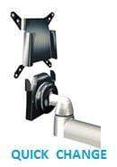 SpaceCo Single Monitor Arm VESA / BOLT THROUGH / PLATINUM SpaceCo SpaceArm Direct Tilt Arm