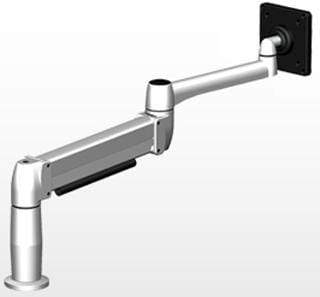 SpaceCo Single Monitor Arm VESA / Bolt Through / Platinum SpaceCo SpaceArm Long Arm