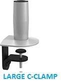 SpaceCo Single Monitor Arm VESA / Bolt Through / Platinum SpaceCo SpaceArm Long Arm